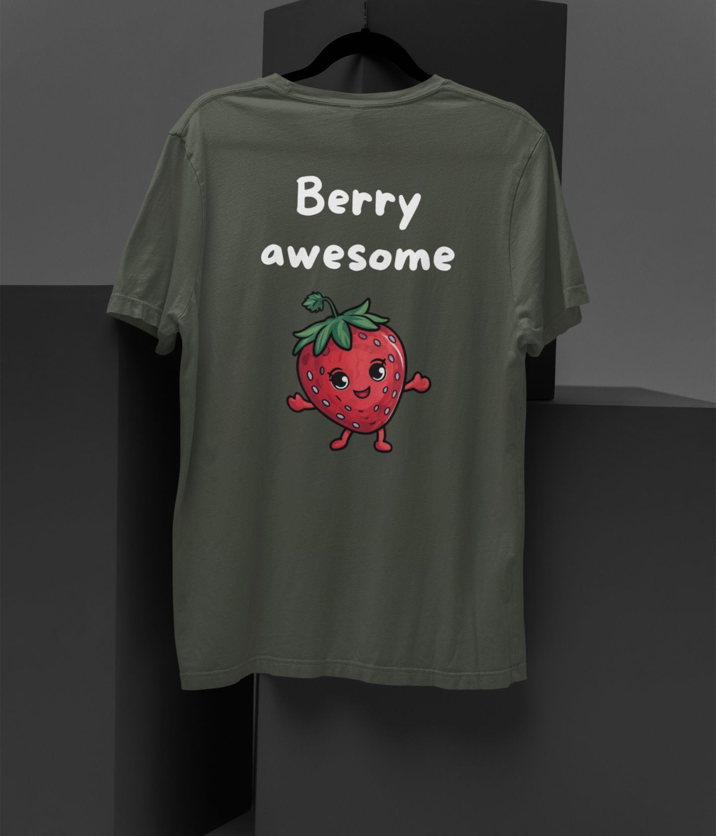 Berry Awesome  - Unisex Oversized Classic T-Shirt - Dark - aiink