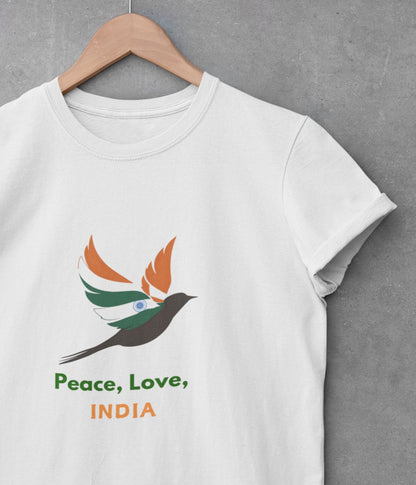 Peace, Love, India - Unisex Classic T-Shirt - aiink