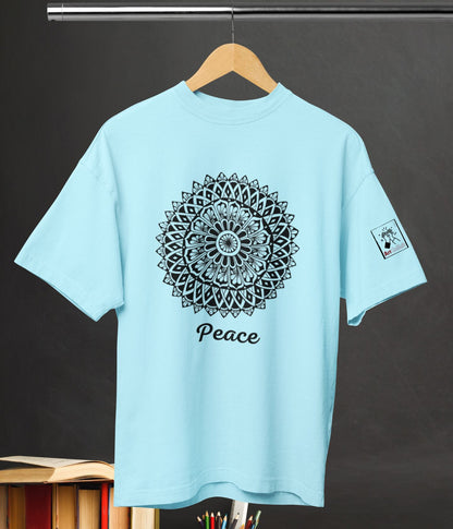 Peace - Terry Oversized T-Shirt - aiink