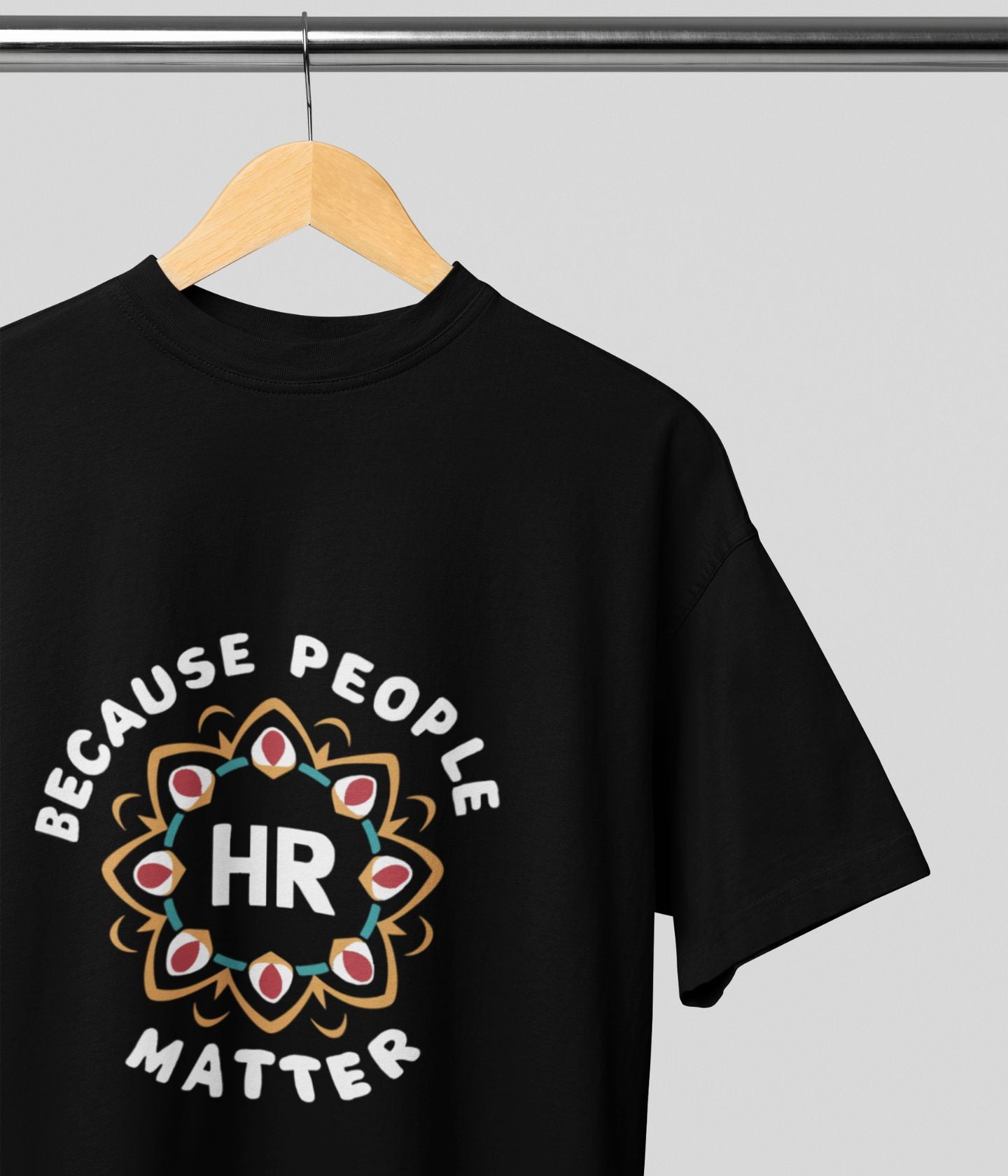 People Matter - Terry Oversized T-Shirt - Dark - aiink