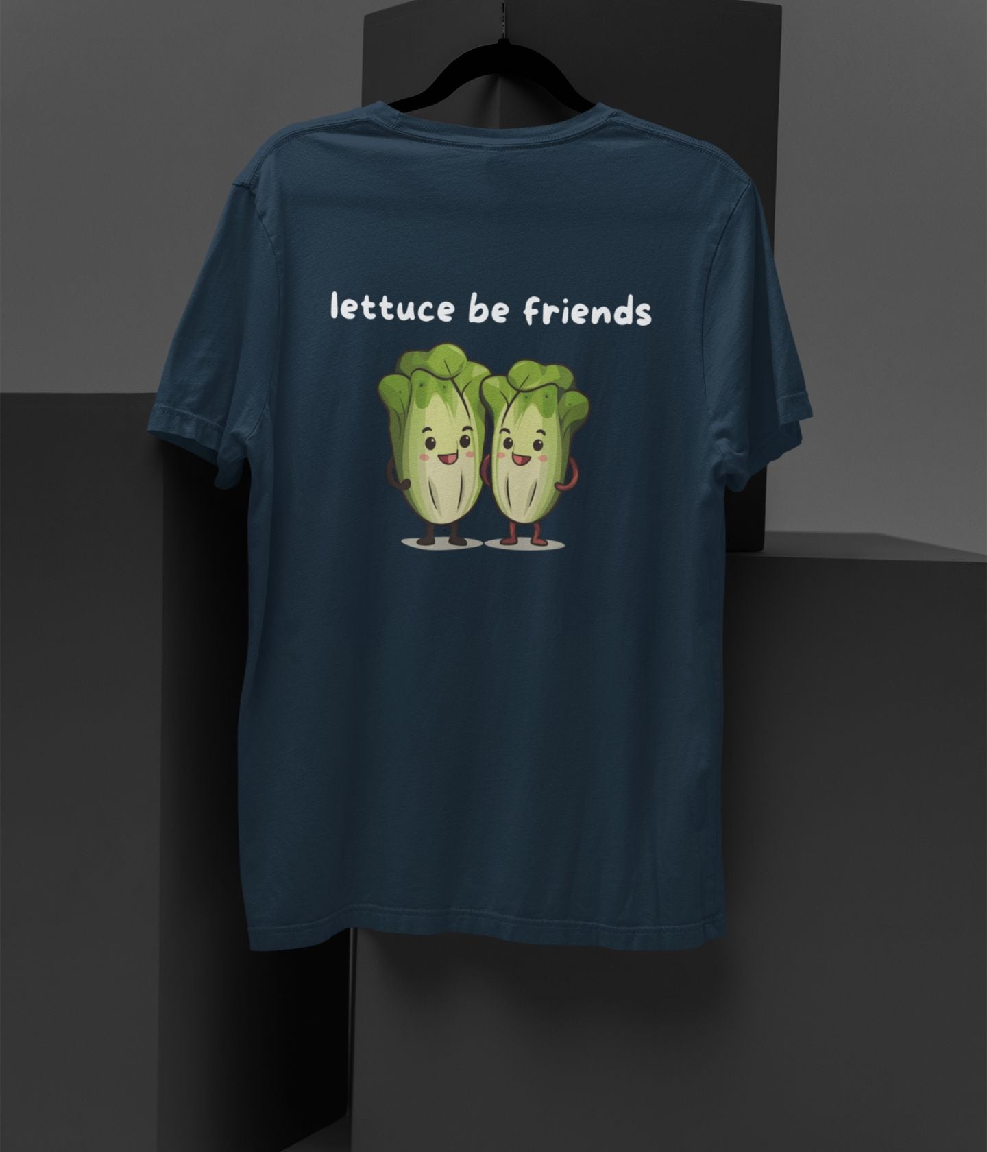 Lettuce Be Friends - Unisex Oversized Classic T-Shirt - Dark - aiink