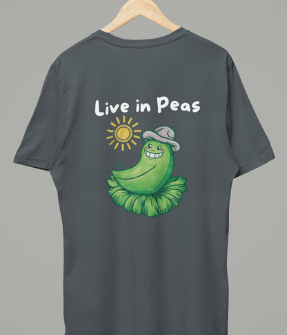 Live In Peas - Unisex Classic T-Shirt - Dark - aiink