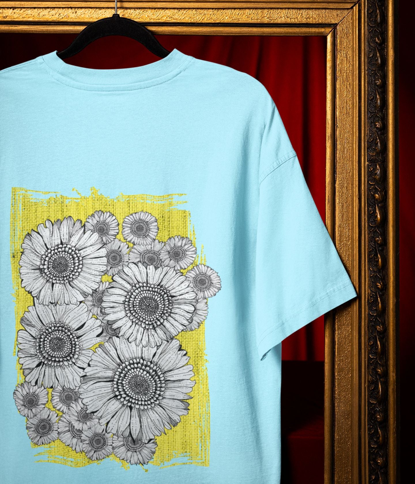 Sunflower Smiles - Terry Oversized T-Shirt - aiink