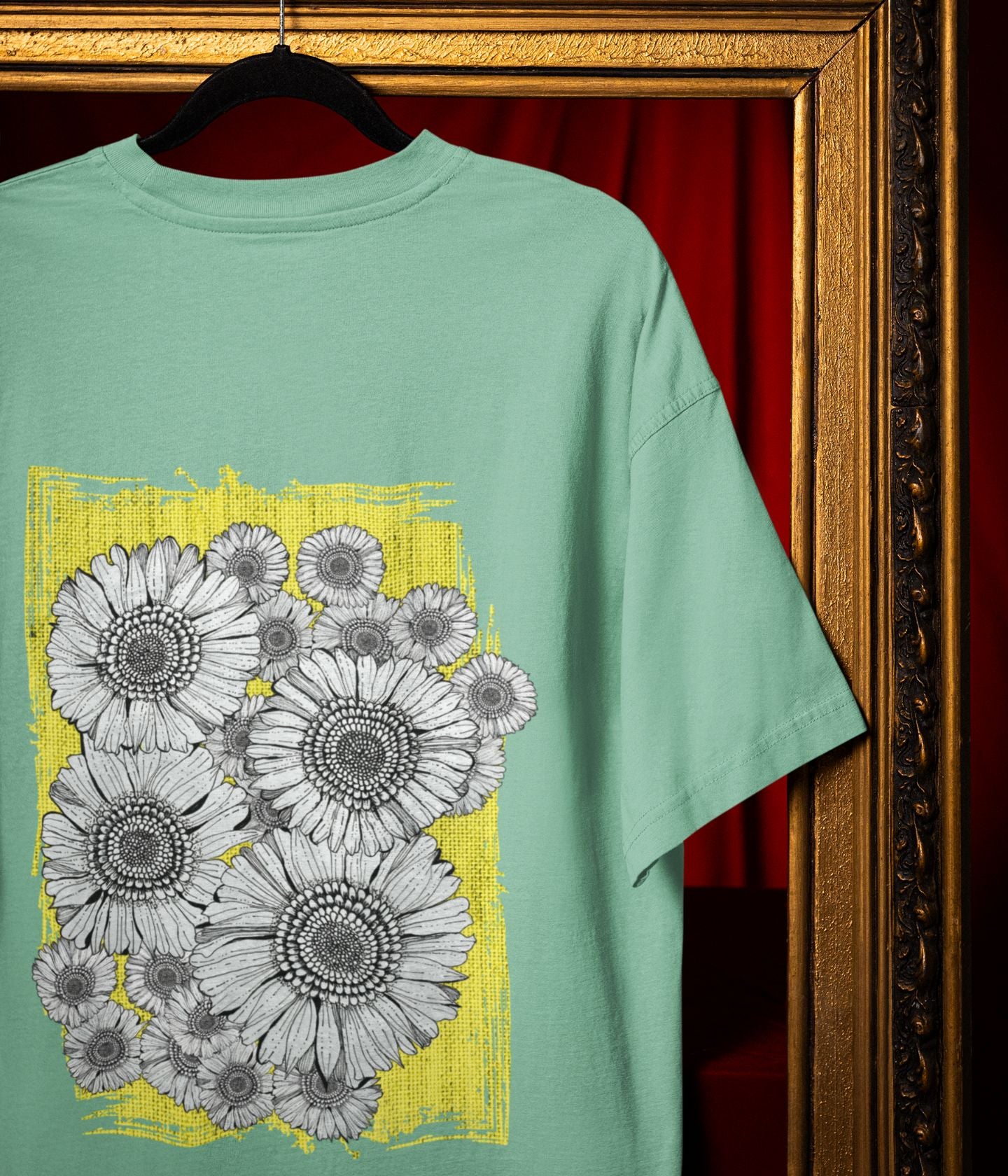 Sunflower Smiles - Terry Oversized T-Shirt - aiink