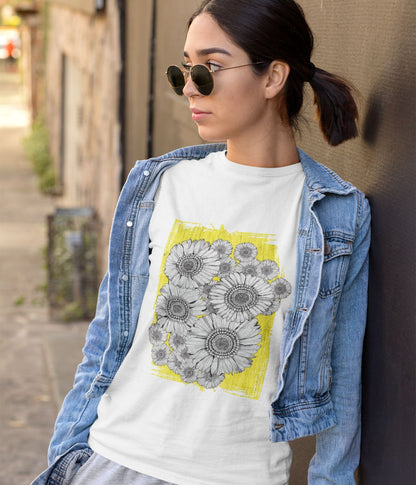 Sunflower Smiles - Unisex Classic T-Shirt - aiink