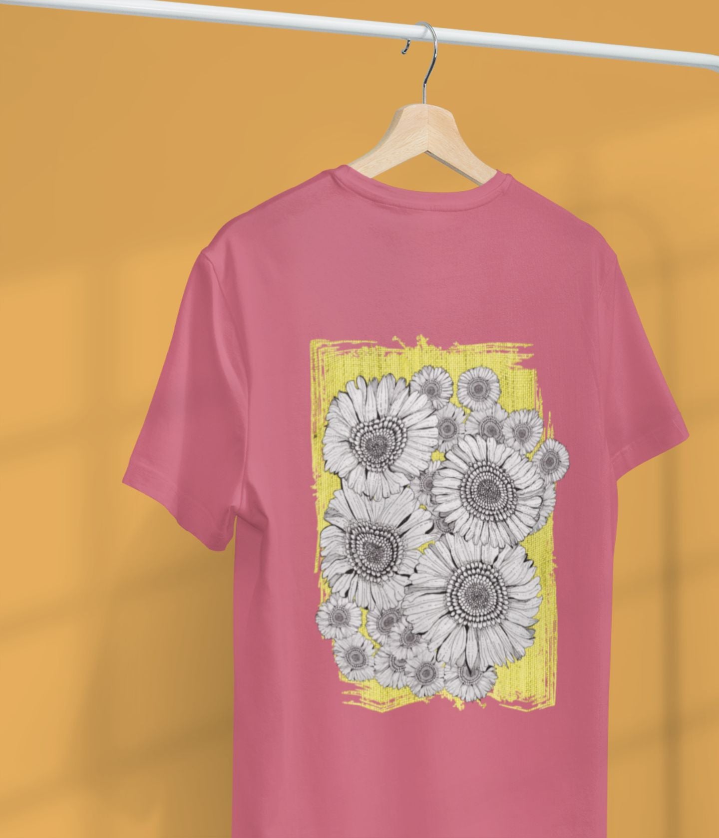 Sunflower Smiles - Unisex Classic T-Shirt - Back - aiink