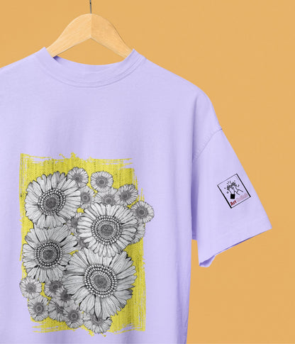 Sunflower Smiles - Unisex Oversized Classic T-Shirt - aiink