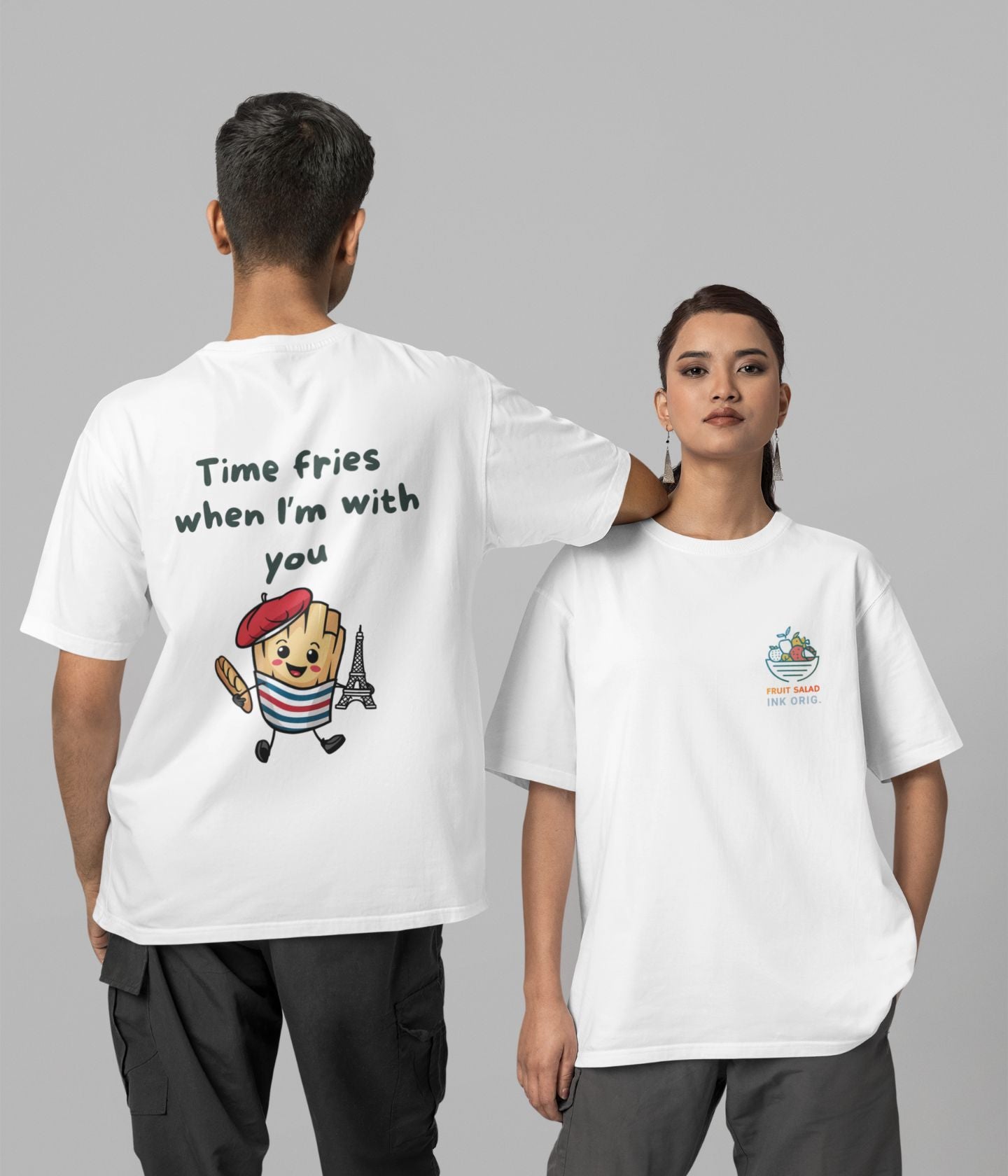 Time Fries - Unisex Oversized Classic T-Shirt - aiink