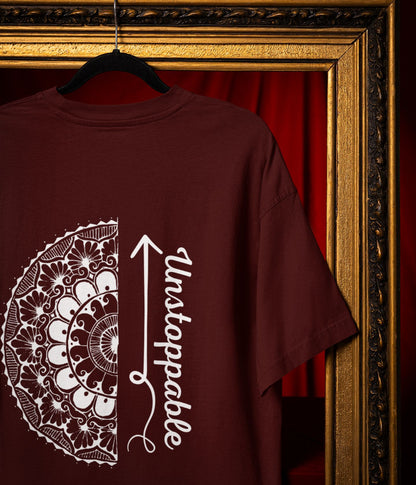 Unstoppable - Terry Oversized T-Shirt - Dark - aiink