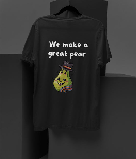 We Make A Great Pear - Terry Oversized T-Shirt - Dark - aiink