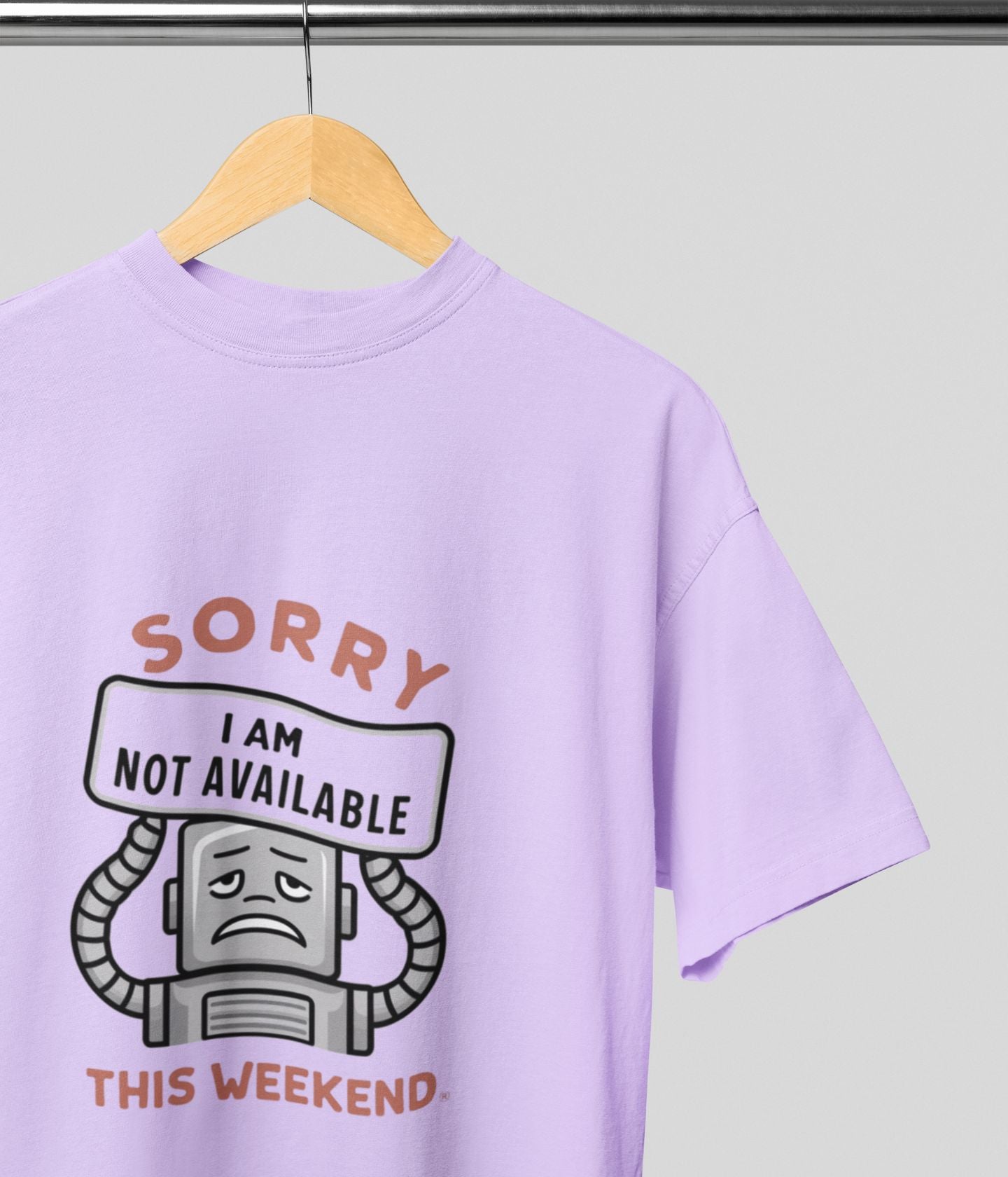 Weekend Robot - Terry Oversized T-Shirt - aiink