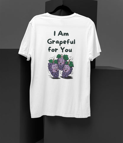 I Am Grapeful For You - Unisex Oversized Classic T-Shirt - aiink