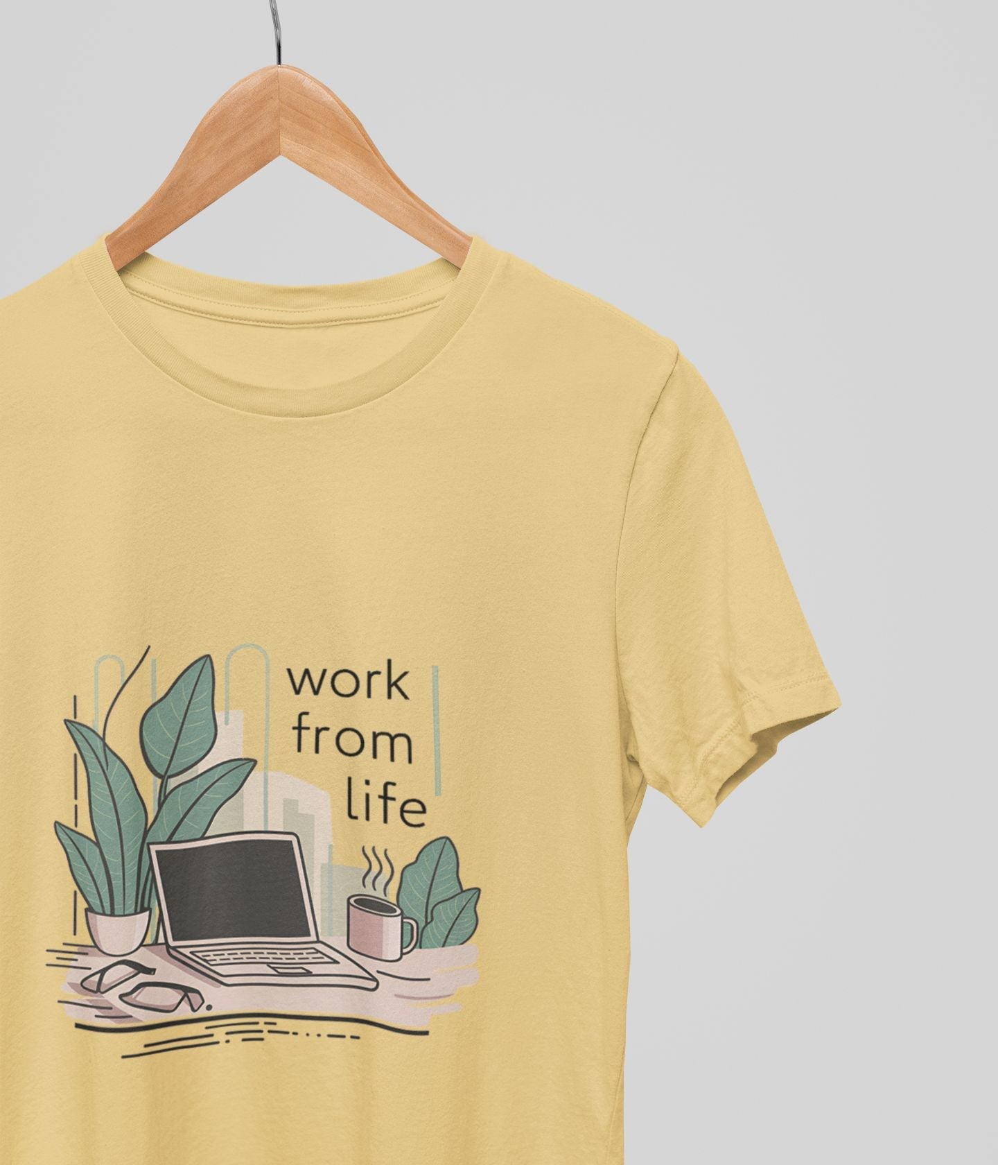 Work From Life - Men's Supima Cotton T-Shirt - aiink