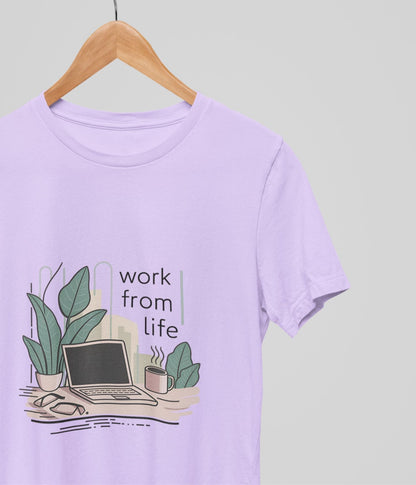 Work From Life - Women's Supima Cotton T-Shirt - aiink